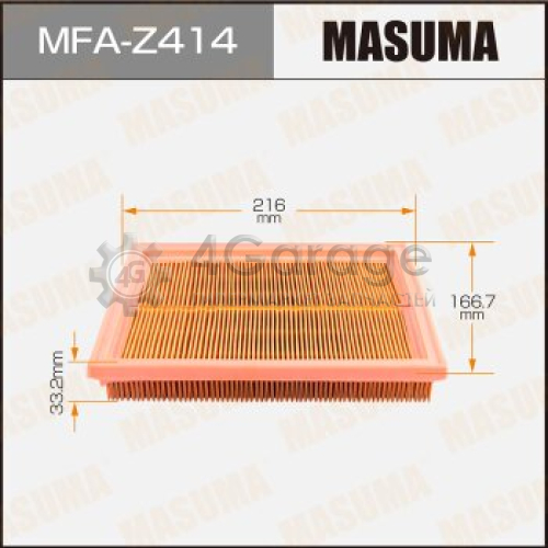 MASUMA MFAZ414 Воздушный фильтр A4501 MASUMA MAZDA/ MAZDA2 03- (1/40)