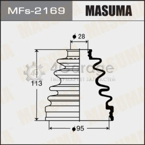 MASUMA MFs2169 Пыльник ШРУСа MASUMA MFs-2169 (силикон)