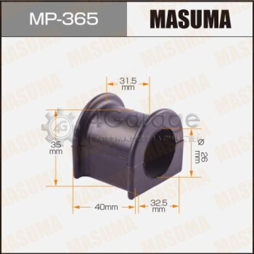 MASUMA MP365 Втулка стабилизатора MASUMA /front/ Celica ST183, Surf LN13#, VZN130 [уп.2]