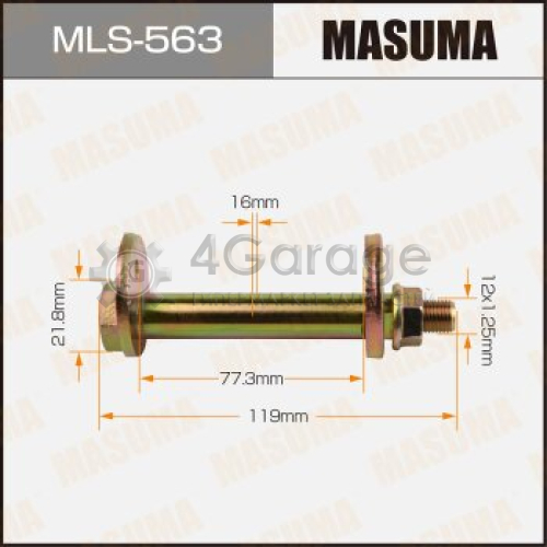 MASUMA MLS563 Болт эксцентрик MASUMA комплект. Mitsubishi