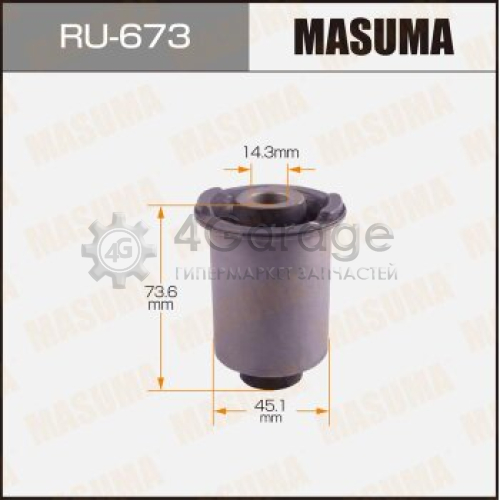 MASUMA RU673 Сайлентблок MASUMA NISSAN/ PATHFINDER/ R51M rear