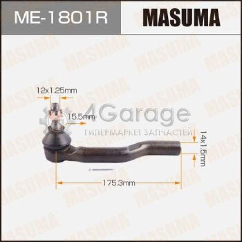 MASUMA ME1801R Наконечник рулевой тяги MASUMA MAZDA2 RH