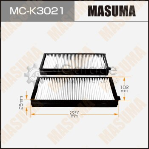 MASUMA MCK3021 Салонный фильтр AC9308SET MASUMA KIA/ RIO/ V1300, V1500 00-05 (1/40)