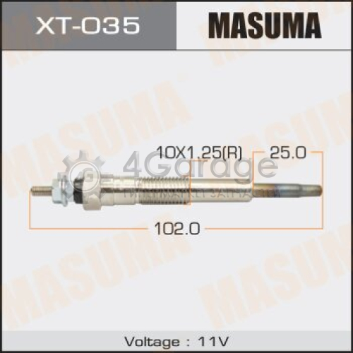 MASUMA XT035 Свеча накаливания MASUMA CP-22 /1KZ-TE, 3C-T (1/10/100)