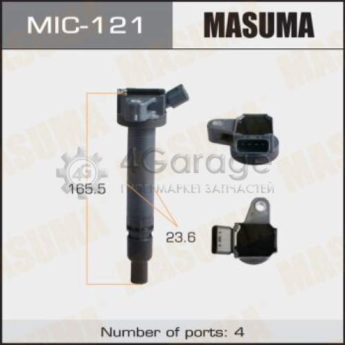 MASUMA MIC121 Катушка зажигания MASUMA, CROWN MAJESTA, GS460 / 1URFSE 07-