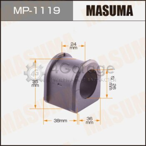 MASUMA MP1119 Втулка стабилизатора MASUMA /front/ MAZDA3 09-, [уп.2]