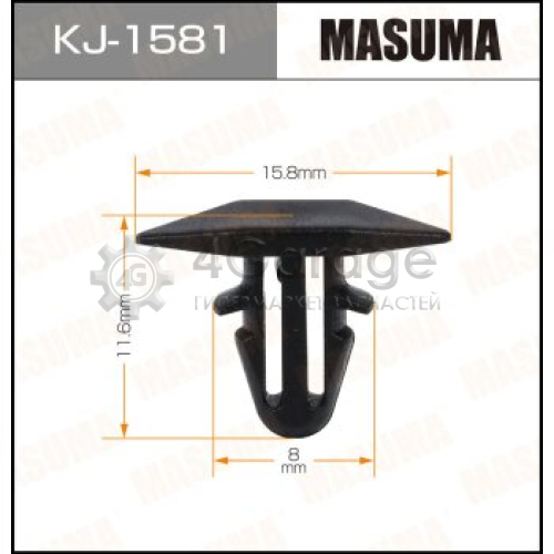 Клипса автомобильная (автокрепеж) MASUMA 1581-KJ [уп.50] MASUMA KJ1581 в Нижнем Новгороде