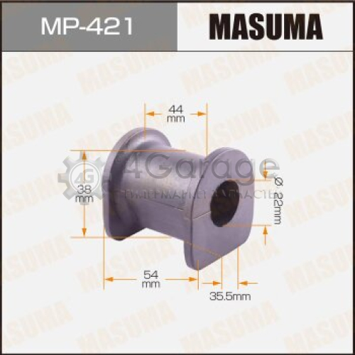 MASUMA MP421 Втулка стабилизатора MASUMA /front/ RVR N6##, N7##, Chariot N8##, N9## [уп.2]