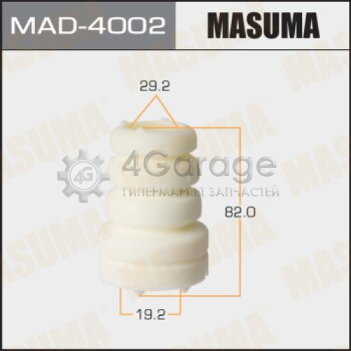 MASUMA MAD4002 Отбойник амортизаторов MASUMA, 19.2x29.2x82, MAZDA 3 / BN#, BM#