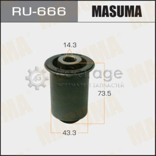 MASUMA RU666 Сайлентблок MASUMA PATHFINDER/ R51M front low