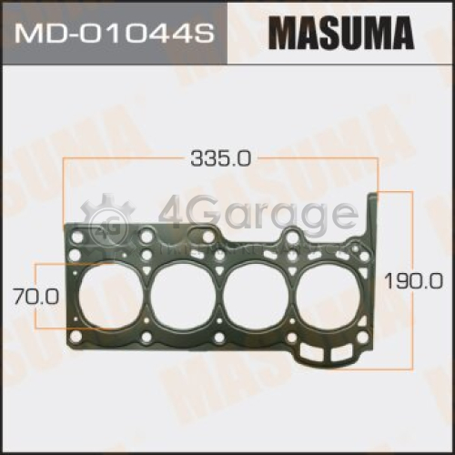 MASUMA MD01044S Прокладка Головки блока MASUMA, 1SZ-FE, однослойная (металл-эластомер) Толщина 0,23 мм (1/10)