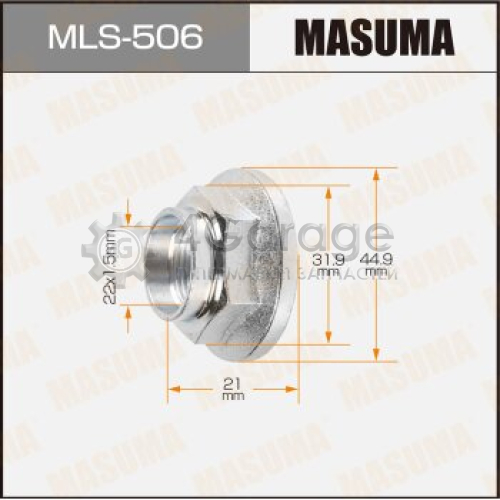 MASUMA MLS506 Гайка ШРУСа MASUMA 22x1,5x21/ 32