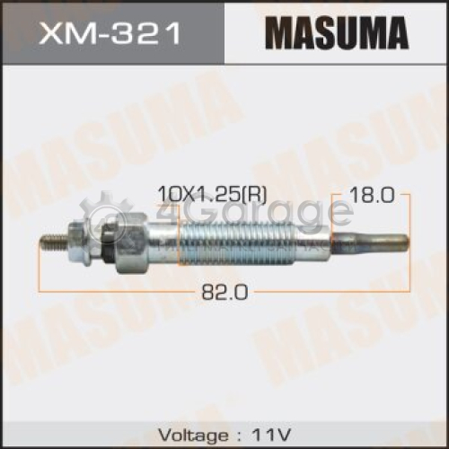 MASUMA XM321 Свеча накаливания MASUMA PM-167 /4D56T, 4D68T (1/10/100)