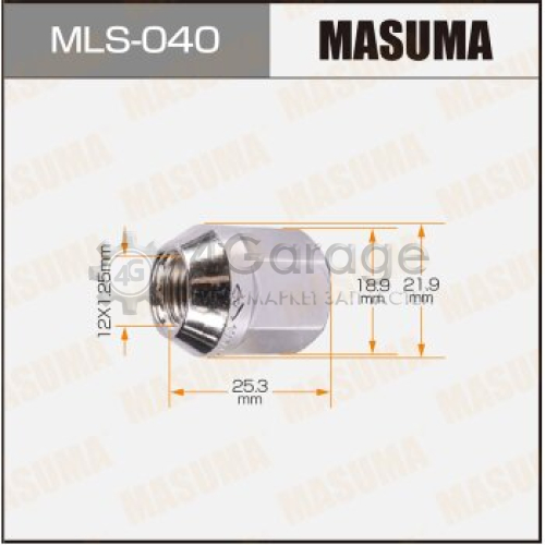 MASUMA MLS040 Гайка MASUMA 12x1.25