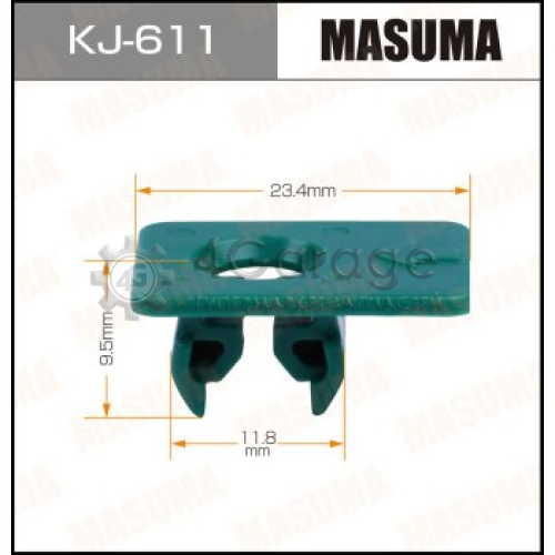 MASUMA KJ611 Клипса автомобильная (автокрепеж) MASUMA 611-KJ [уп.50]