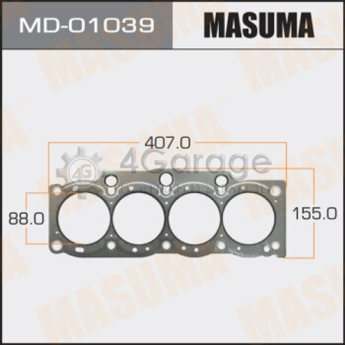 MASUMA MD01039 Прокладка Головки блока MASUMA, 5S-FE (графит-эластомер) Толщина 1,60 мм