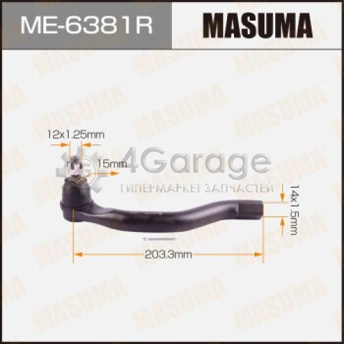 MASUMA ME6381R Наконечник рулевой тяги MASUMA CIVIC/ FD1,FD3