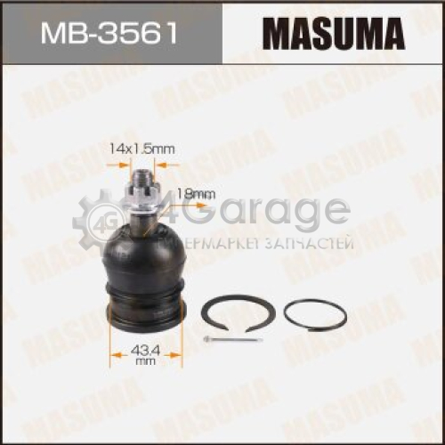 MASUMA MB3561 Шаровая опора MASUMA front up ##J9#, ##N18#