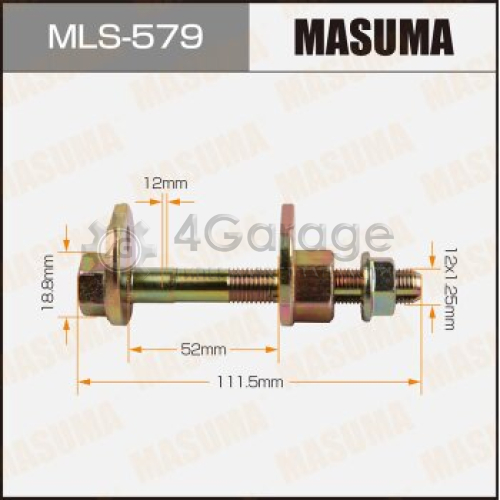 Болт эксцентрик MASUMA комплект. Toyota MASUMA MLS579 в Ростове-на-Дону