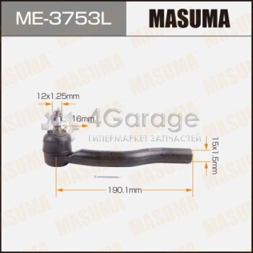 MASUMA ME3753L Наконечник рулевой тяги MASUMA CAMRY/ ACV30, ACV35, ACV40, ACV45 LH