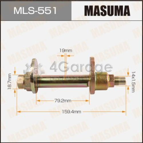 Болт эксцентрик MASUMA комплект. Toyota MASUMA MLS551 в Нижнем Новгороде