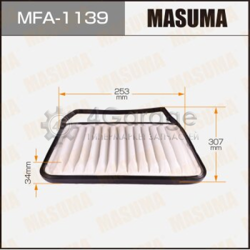 MASUMA MFA1139 Воздушный фильтр A-1016 MASUMA (1/40)