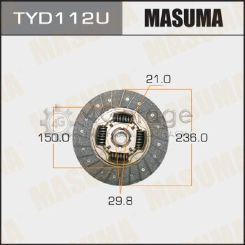 Диск сцепления MASUMA 236*150*21*29.8 (1/10) MASUMA TYD112U в Нижнем Новгороде