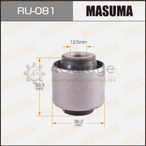 MASUMA RU081 Сайлентблок MASUMA Mark II, Crown /##X9#,10#,110, ##S15#,17#/ амортизатора front