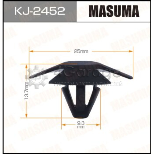 MASUMA KJ2452 Клипса автомобильная (автокрепеж) MASUMA 2452-KJ [уп.50]