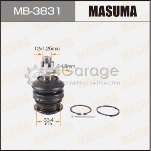 MASUMA MB3831 Шаровая опора MASUMA front up ##X9#, ##X10#