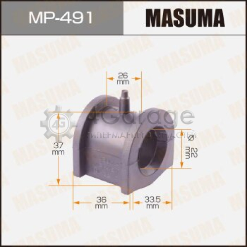 MASUMA MP491 Втулка стабилизатора MASUMA /rear/ Mirage CQ#A [уп.2]