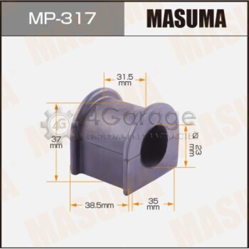 MASUMA MP317 Втулка стабилизатора MASUMA /front/ Mark II ##X115..WG, Alteza JCE15 [уп.2]