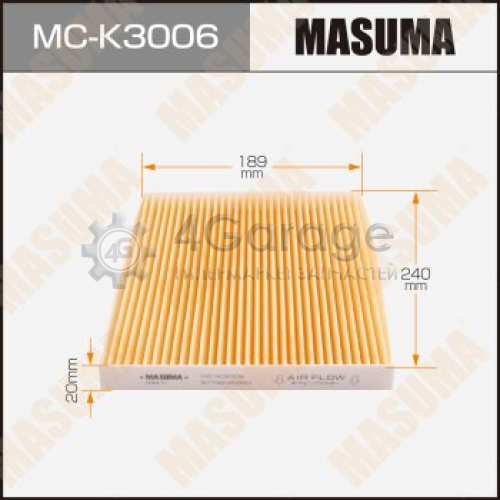 MASUMA MCK3006 Салонный фильтр AC9407C MASUMA HYUNDAI/ TUCSON/ V2000, V2700 04- (1/40)