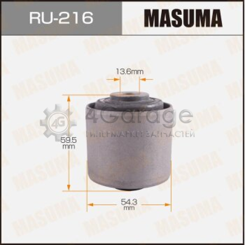 MASUMA RU216 Сайлентблок MASUMA Avenir /W10/ rear