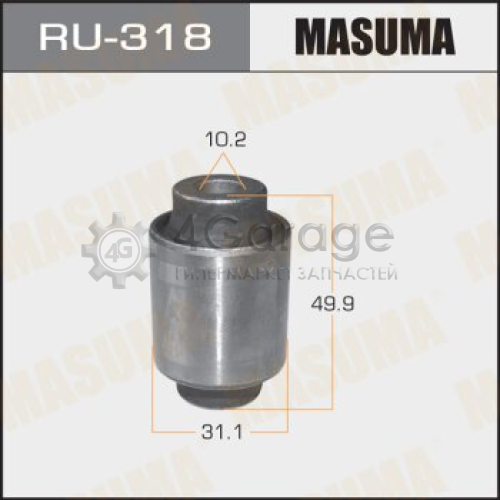 MASUMA RU318 Сайлентблок MASUMA Civic EJ#, EG3,4, EF5, Domani MA#, MB5 rear