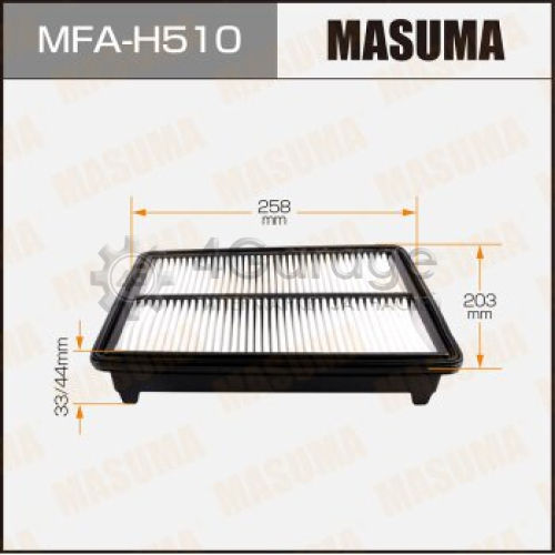 MASUMA MFAH510 Воздушный фильтр A28003 MASUMA HONDA/ ACCORD, CROSSTOUR 08- (1/40)