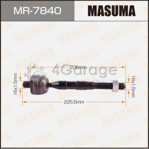 MASUMA MR7840 Рулевая тяга MASUMA PAJERO/ V65W, V63W, V68W, V73W, V75W, V78W