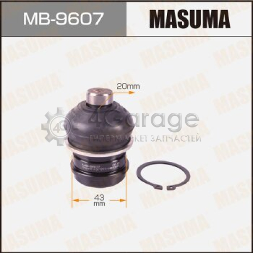 MASUMA MB9607 Шаровая опора MASUMA front low GRANDIS/ NA4W