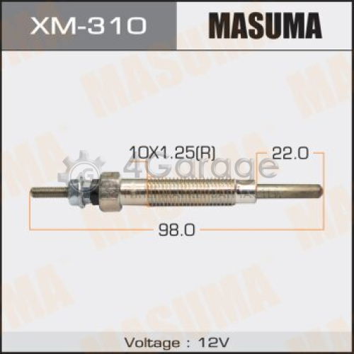 MASUMA XM310 Свеча накаливания MASUMA PM- 75 /4D56 (1/10/100)