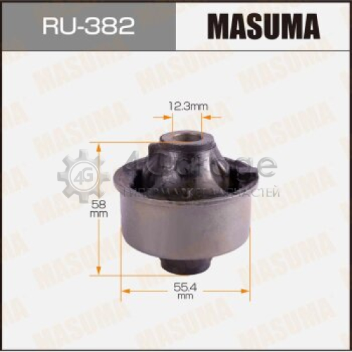 MASUMA RU382 Сайлентблок MASUMA VITZ/ #CP1#, RAUM/NCZ2#, FUNCARGO/ #CP1#/ front low