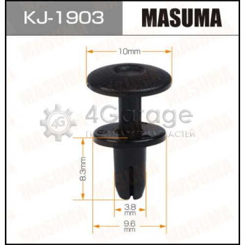 MASUMA KJ1903 Клипса автомобильная (автокрепеж) MASUMA 1903-KJ [уп.50]