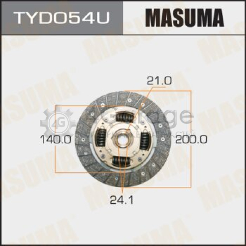 Диск сцепления MASUMA 200*140*21*24.1 (1/10) MASUMA TYD054U в Москве