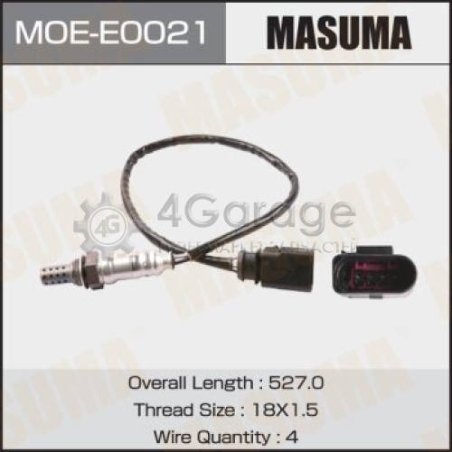 MASUMA MOEE0021 Датчик кислородный MASUMA, AUDI A5, A8, VOLKSWAGEN TOURAN / BWA, CCTA, CDNC