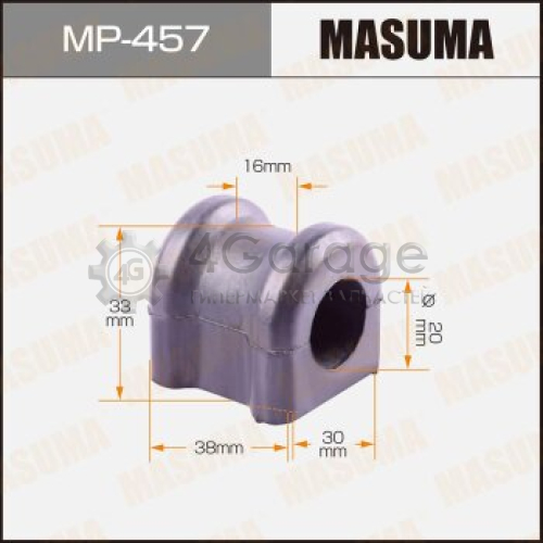 MASUMA MP457 Втулка стабилизатора MASUMA /rear/ Vista ##V55, Corona Premio ZZT245 [уп.2]