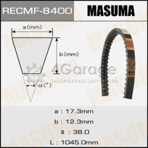 MASUMA 8400 Ремень клиновый MASUMA рк.8400, 17x1045 мм