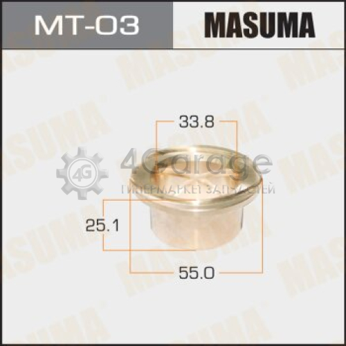 MASUMA MT03 Втулка ступицы 4wd MASUMA Land Cruiser HZJ8#,HDJ8#