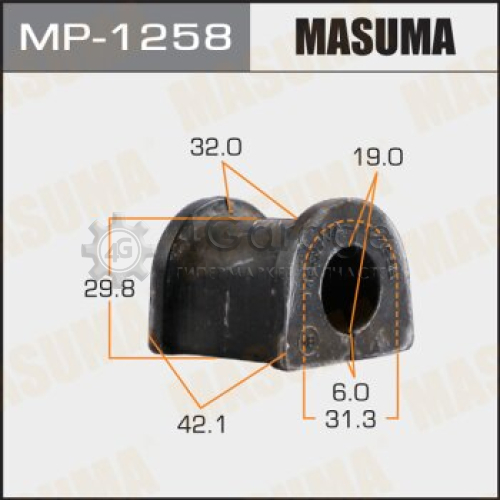 MASUMA MP1258 Втулка стабилизатора MASUMA /rear/ GALANT/ DJ1A, DM1A [уп.2]