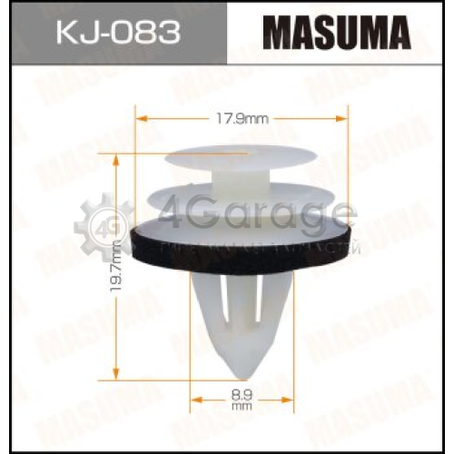 MASUMA KJ083 Клипса автомобильная (автокрепеж) MASUMA 083-KJ [уп.50]