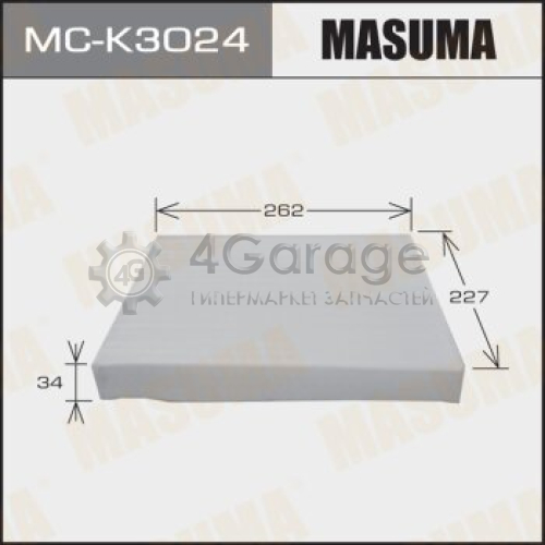 MASUMA MCK3024 Салонный фильтр MASUMA KIA/ HYUNDAI/ V2000, V2700 07- (1/40)