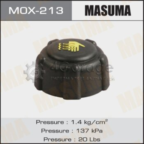 Крышка радиатора MASUMA, 1.4 kg/cm2 MASUMA MOX213 в Ростове-на-Дону